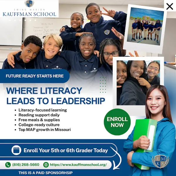 Kauffman School | Enroll your 5th or 6th grader today.